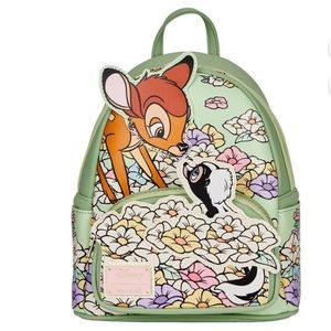 NWT BAMBI FLOWER LOUNGEFLY